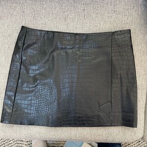 Black Animal Print Effect Mini